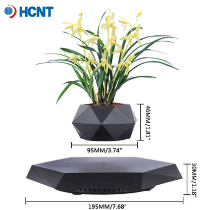 Levitating Plant Pot Magnetic Levitation Flower Pot Rotating Planters Suspension Floating Plant Succulents Potted for Home Livin