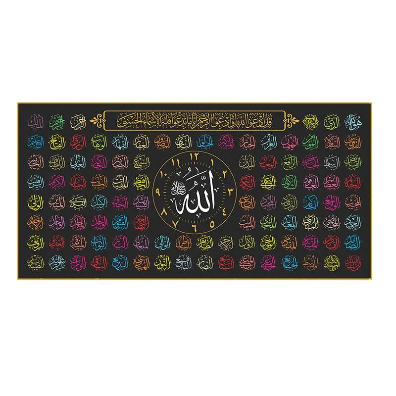Islamic Allah Quran Wall Art Canvas Painting  Arabic Calligraphy Posters  Prints for Living Room Mosque Home Decor