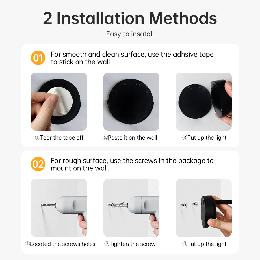Wall Lamp Rechargeable Intelligent Human Sensing Wireless Night Light Dimmable LED Spotlights for Decoration Painting Lighting